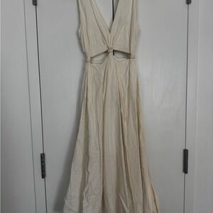 FARM Rio Cream Backless Dress